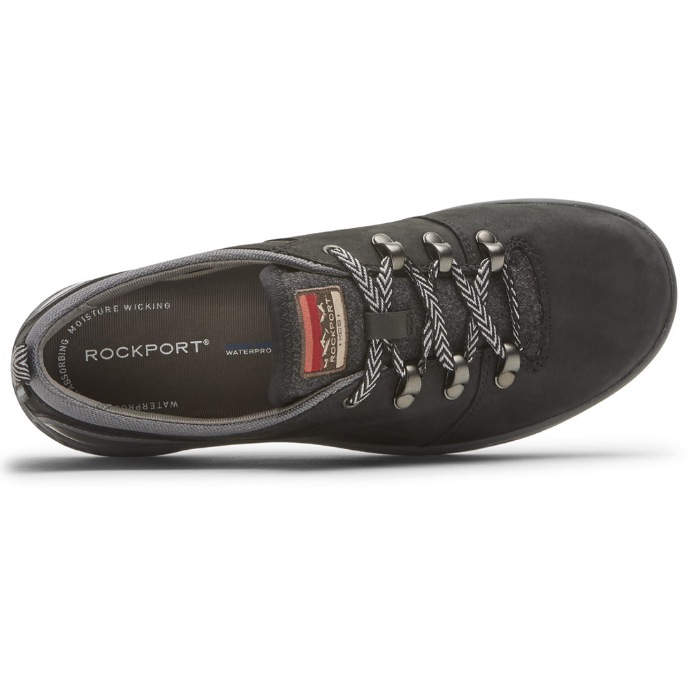 Rockport Womens Sneakers Black - FreshExplore Tie - UK 263-DJTLFB